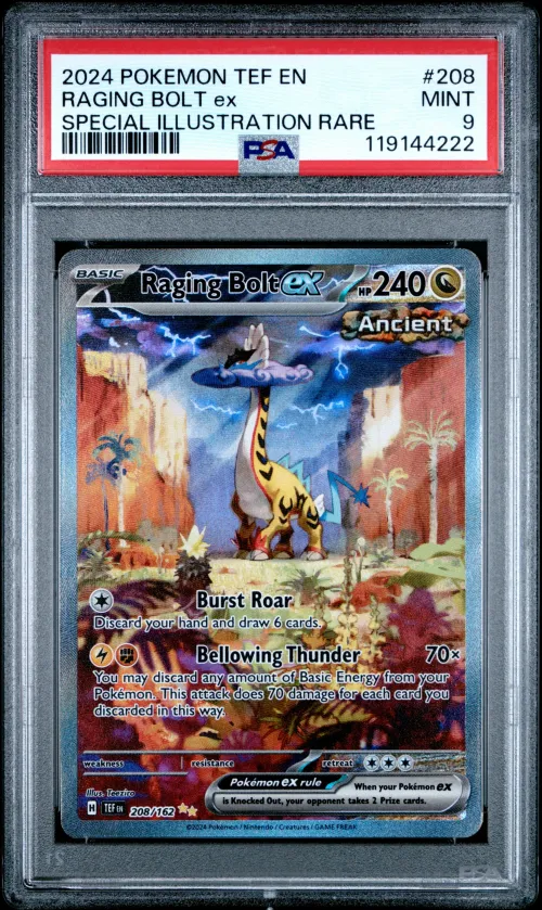 2024 #208 Raging Bolt EX PSA 9 T