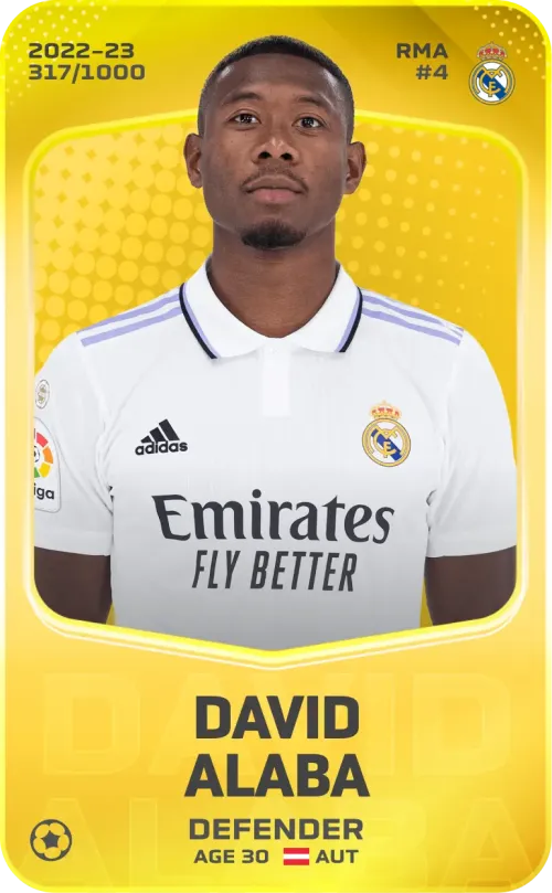 David Alaba 2022-23 • Limited 317/1000