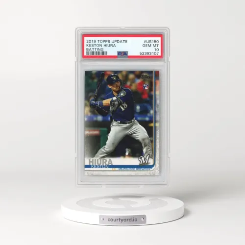 2019 Topps Update #US150 Keston Hiura - Batting (PSA 10 GEM MINT)