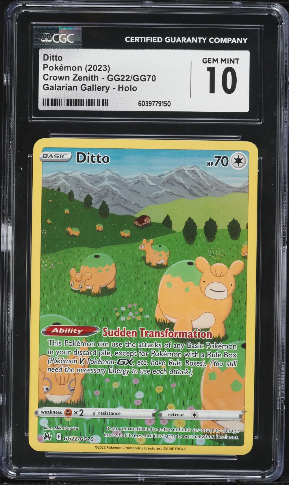 2023 #GG22 Full Art/Ditto CGC 10