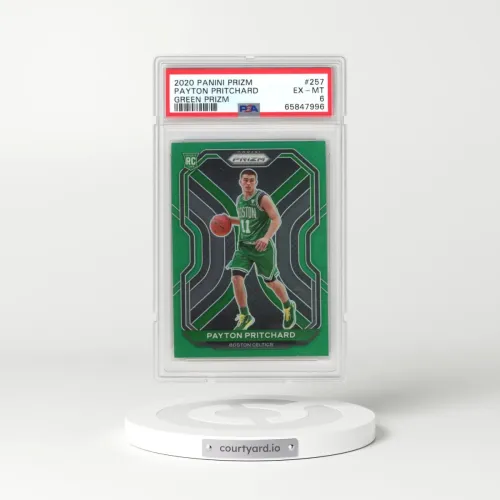 2020 Panini Prizm #257 Payton Pritchard - Green Prizm (PSA 6 EX-MT)