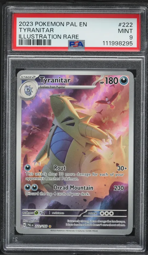 2023 #222 Tyranitar PSA 9 Pal EN