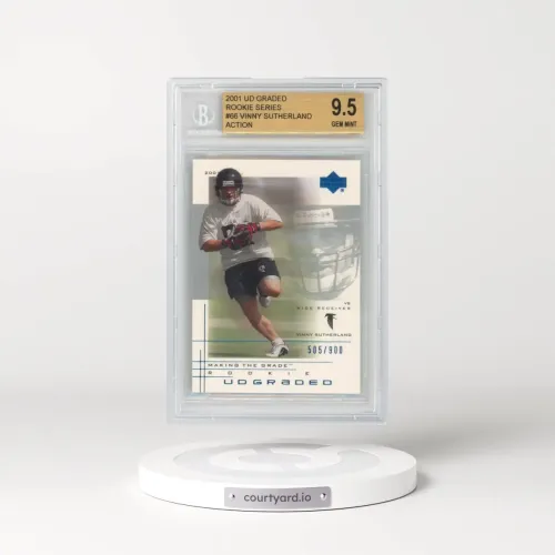 2001 UD Graded #66 Vinny Sutherland Action RC (BGS 9.5 GEM MINT)