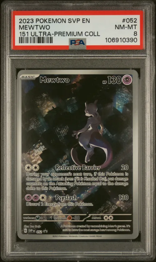 2023 #052 Mewtwo PSA 8 Svp EN-SV