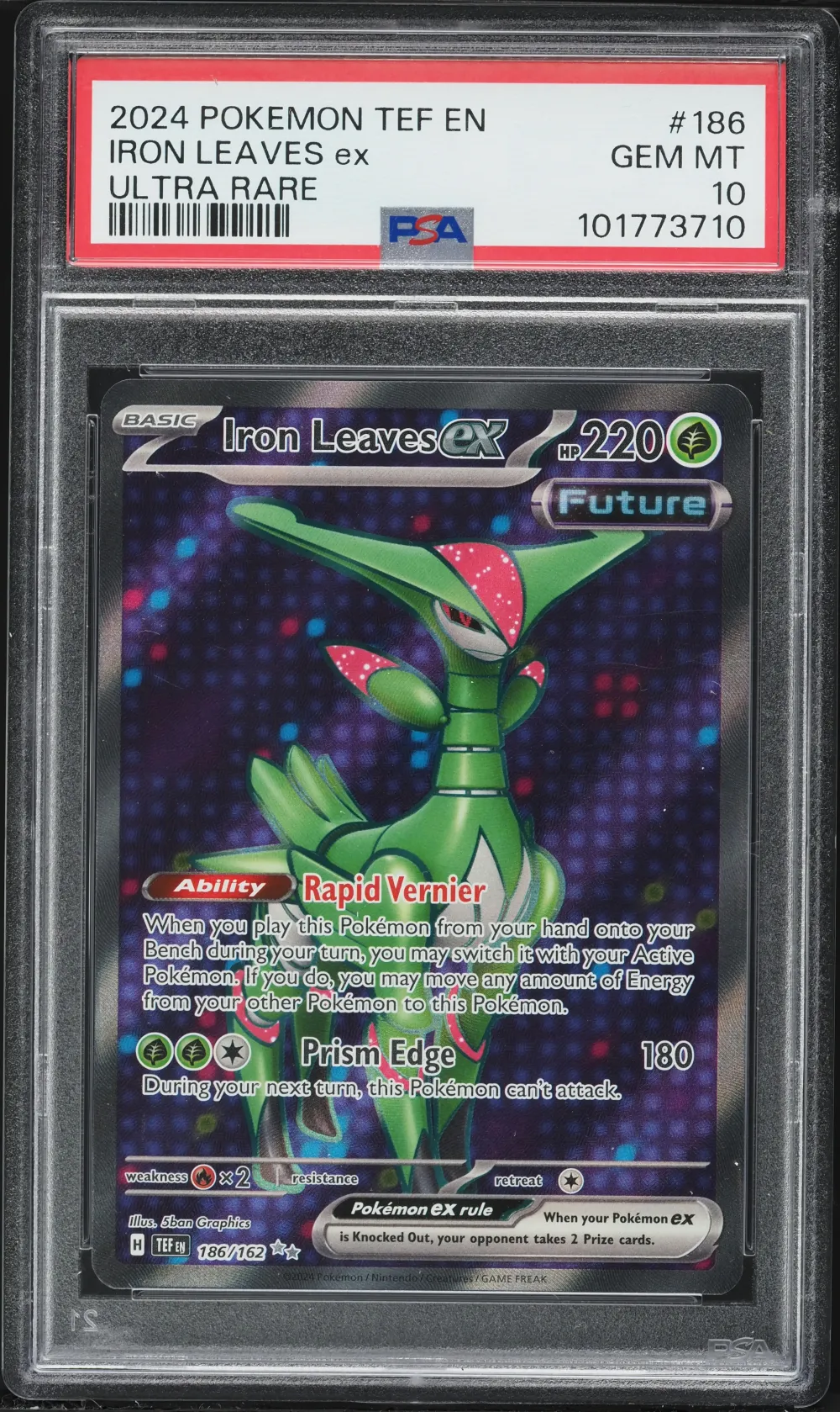 2024 #186 Iron Leaves EX PSA 10 