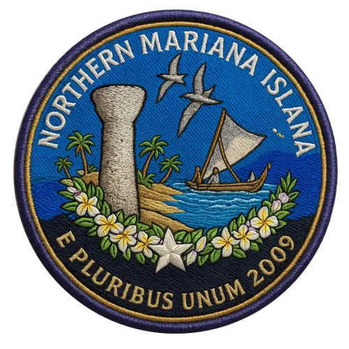 56/56 Northern Mariana Islands State Quarter Patch #57