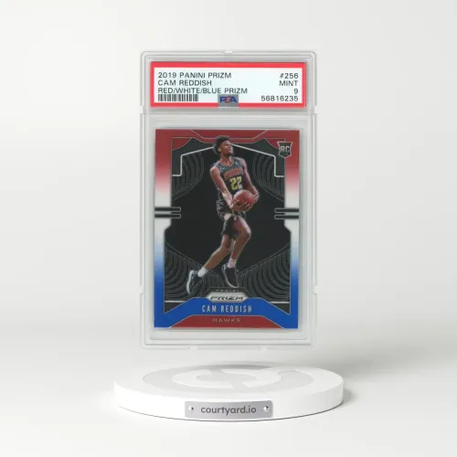 2019 Panini Prizm #256 Cam Reddish - Red/White/Blue Prizm (PSA 9 MINT)