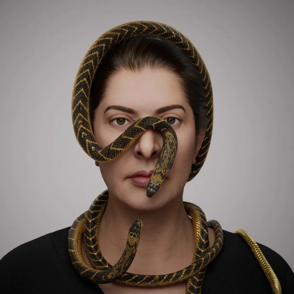 Portrait with Snakes #493