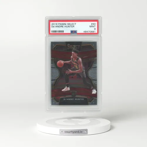 2019 Panini Select #40 DE'Andre Hunter (PSA 9 MINT)