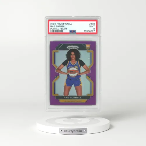 2022 Panini Prizm WNBA #189 Rae Burrell - Purple Prizm (PSA 9 MINT)