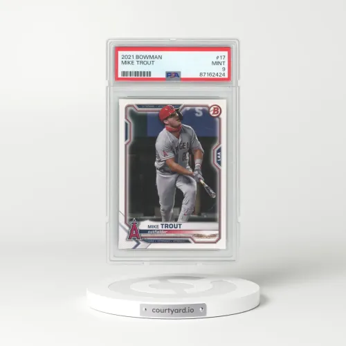 2021 Bowman #17 Mike Trout (PSA 9 MINT)