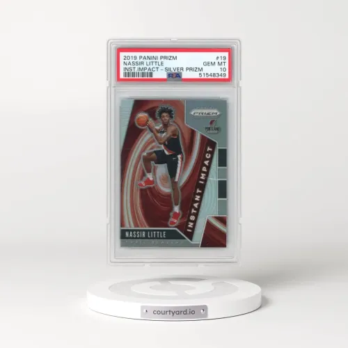 2019 Panini Prizm Instant Impact #19 Nassir Little - Silver Prizm (PSA 10 GEM MINT)