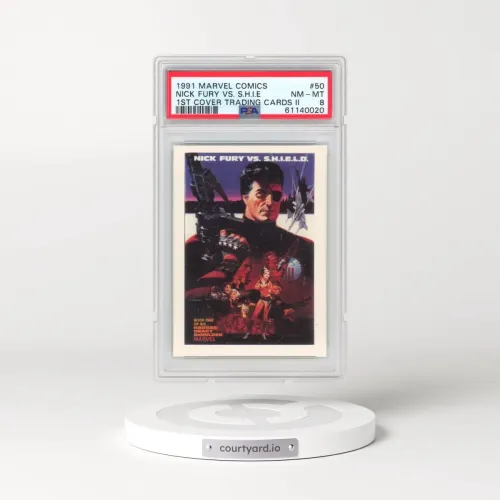 1991 Marvel Comics 1st Cover Trading Cards II #50 Nick Fury vs. S.H.I.E.L.D. (PSA 8 NM-MT)