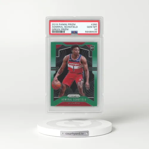 2019 Panini Prizm #280 Admiral Schofield - Green Prizm (PSA 10 GEM MINT)