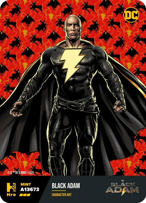 A13673 2022 Black Adam Character Art Black Adam