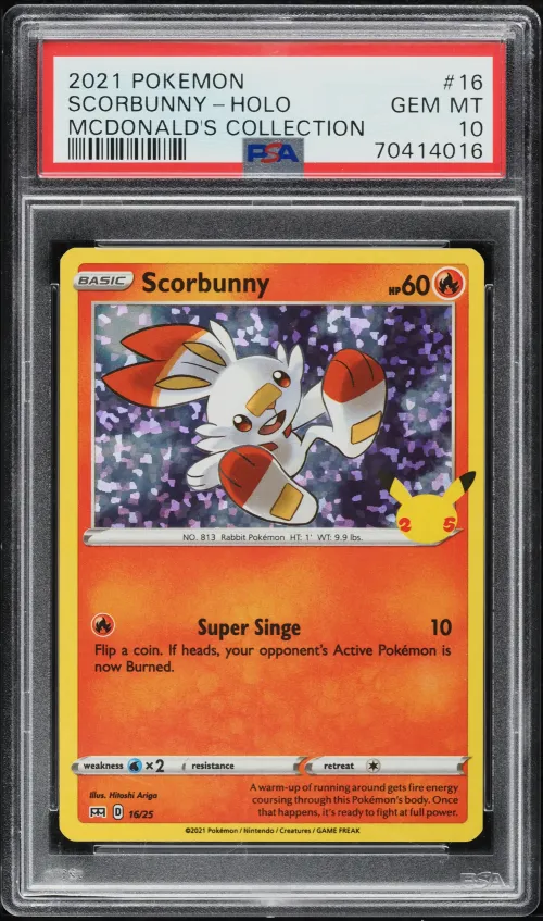 2021 #16 Scorbunny-Holo PSA 10 M
