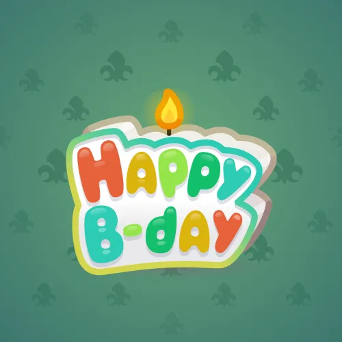 B-Day Candle #5123