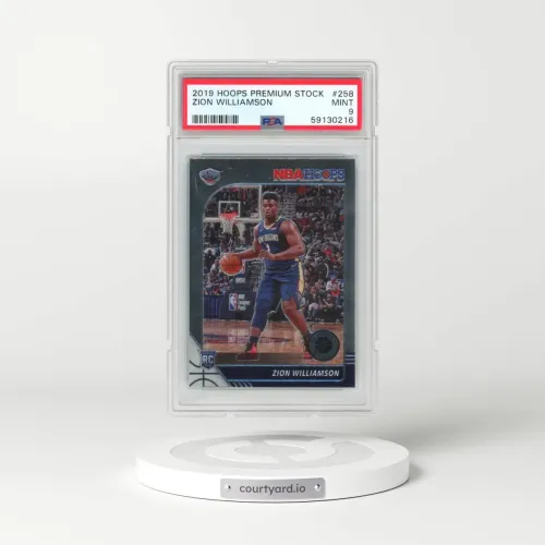2019 Panini Hoops Premium Stock #258 Zion Williamson (PSA 9 MINT)