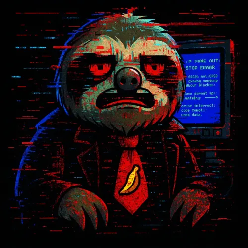 SLOTHANA GLITCH #005 — Banana Kernel Panic
