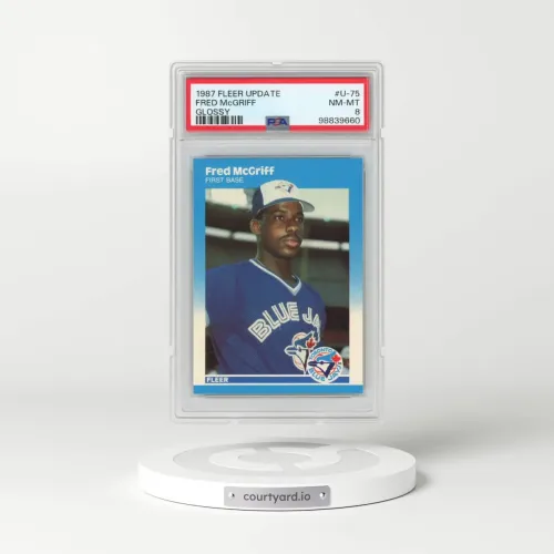 1987 Fleer Update Glossy #U-75 Fred McGriff (PSA 8 NM-MT)