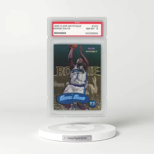 1999 Fleer Mystique #103 Baron Davis (PSA 8 NM-MT)