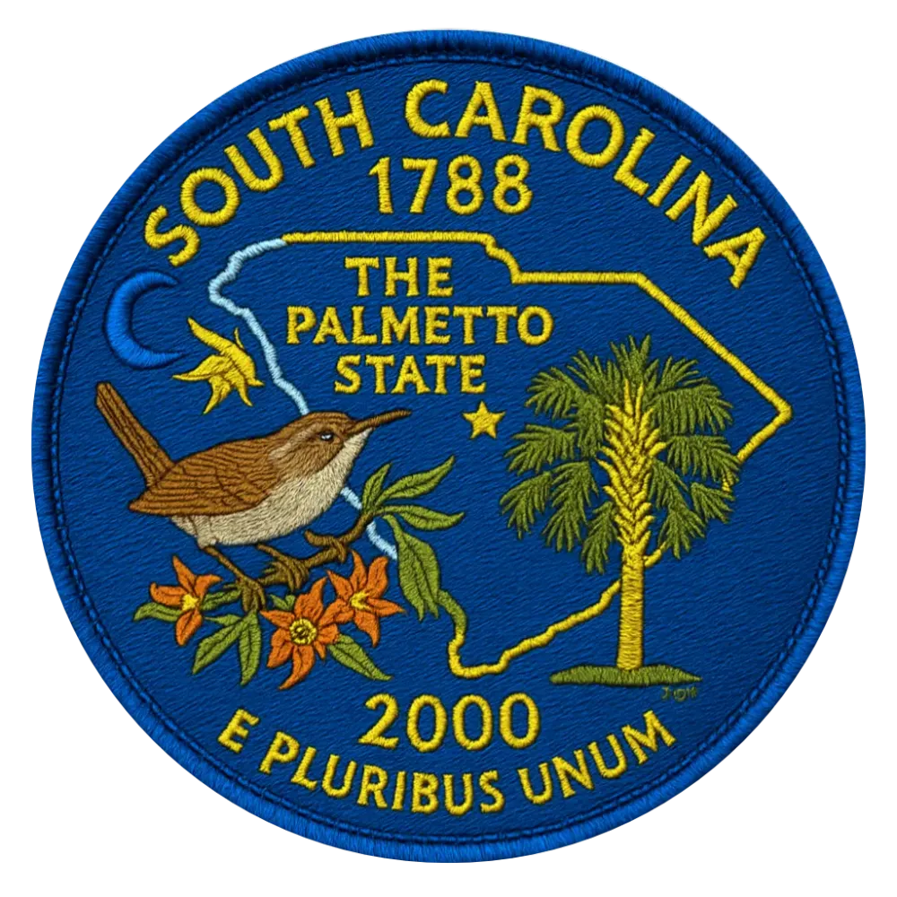 8/56 South Carolina State Quarter Patch   #8