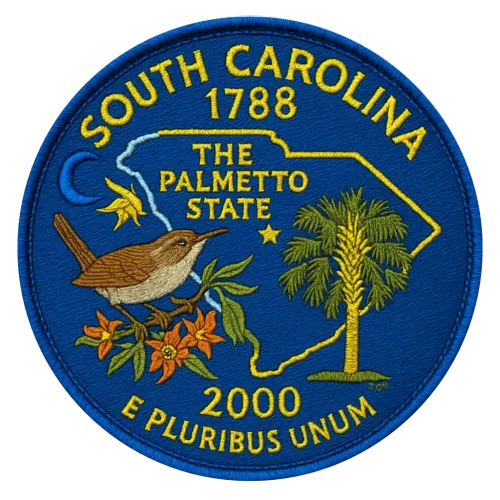 8/56 South Carolina State Quarter Patch #8