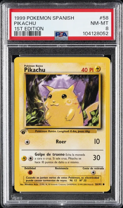 1999 #58 Pikachu 1st Edition PSA