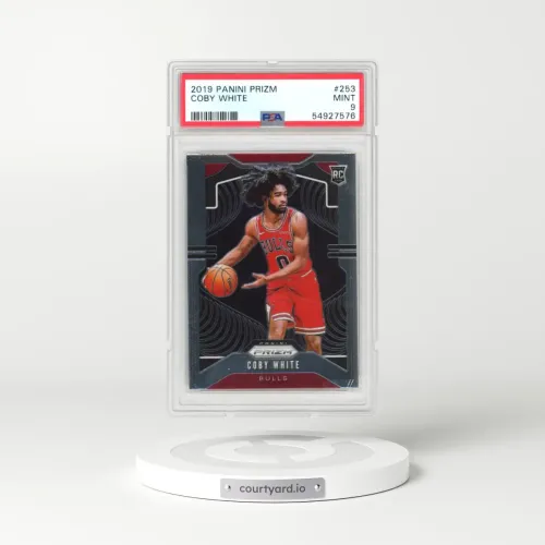 2019 Panini Prizm #253 Coby White (PSA 9 MINT)