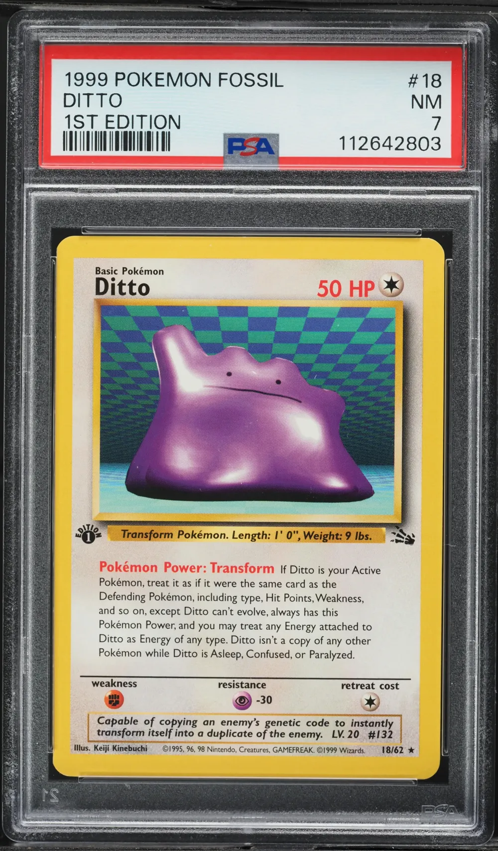 1999 #18 Ditto 1st Edition PSA 7