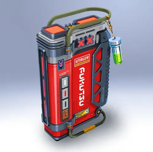 Reaction Time Red Afterglow #24