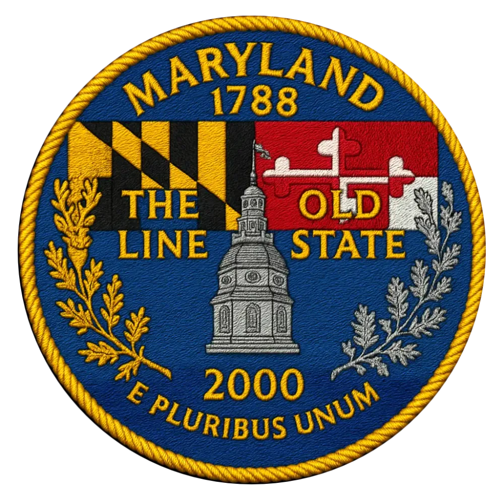 7/56 Maryland State Quarter Patch  #7