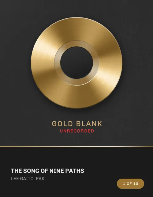 The Song of Nine Paths Gold Blank #1700001