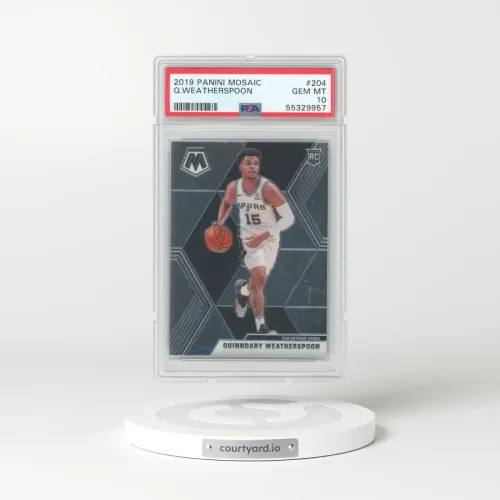 2019 Panini Mosaic #204 Quinndary Weatherspoon (PSA 10 GEM MINT)