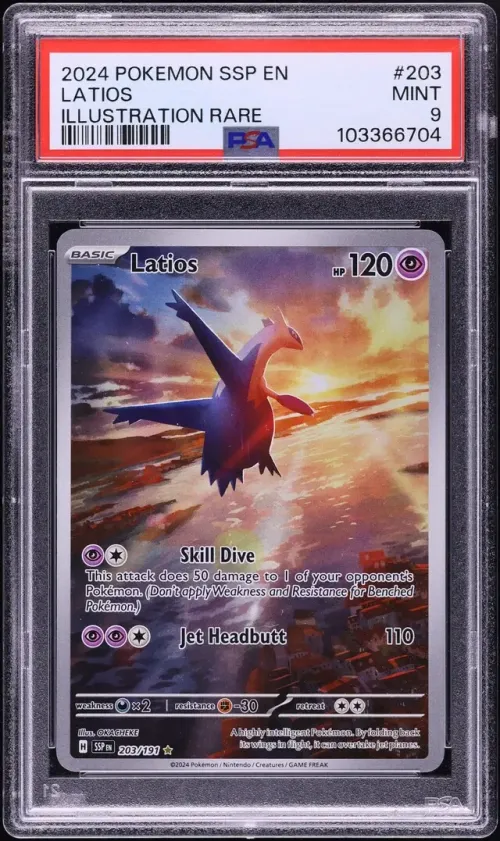 2024 #203 IR Latios PSA 9 Pokemo