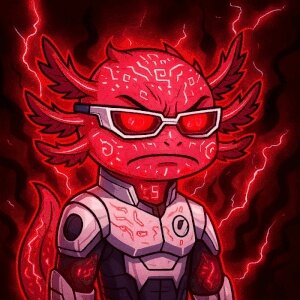 Cyber Axolotl Crimson Reactor