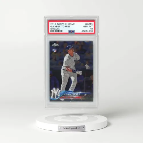 2018 Topps Chrome Update #HMT9 Gleyber Torres (PSA 10 GEM MINT)