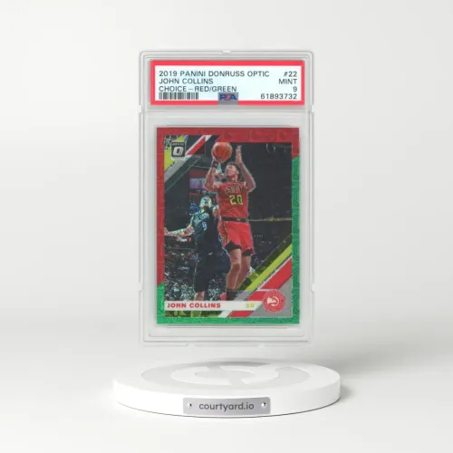 2019 Panini Donruss Optic #22 John Collins - Choice-Red/Green (PSA 9 MINT)