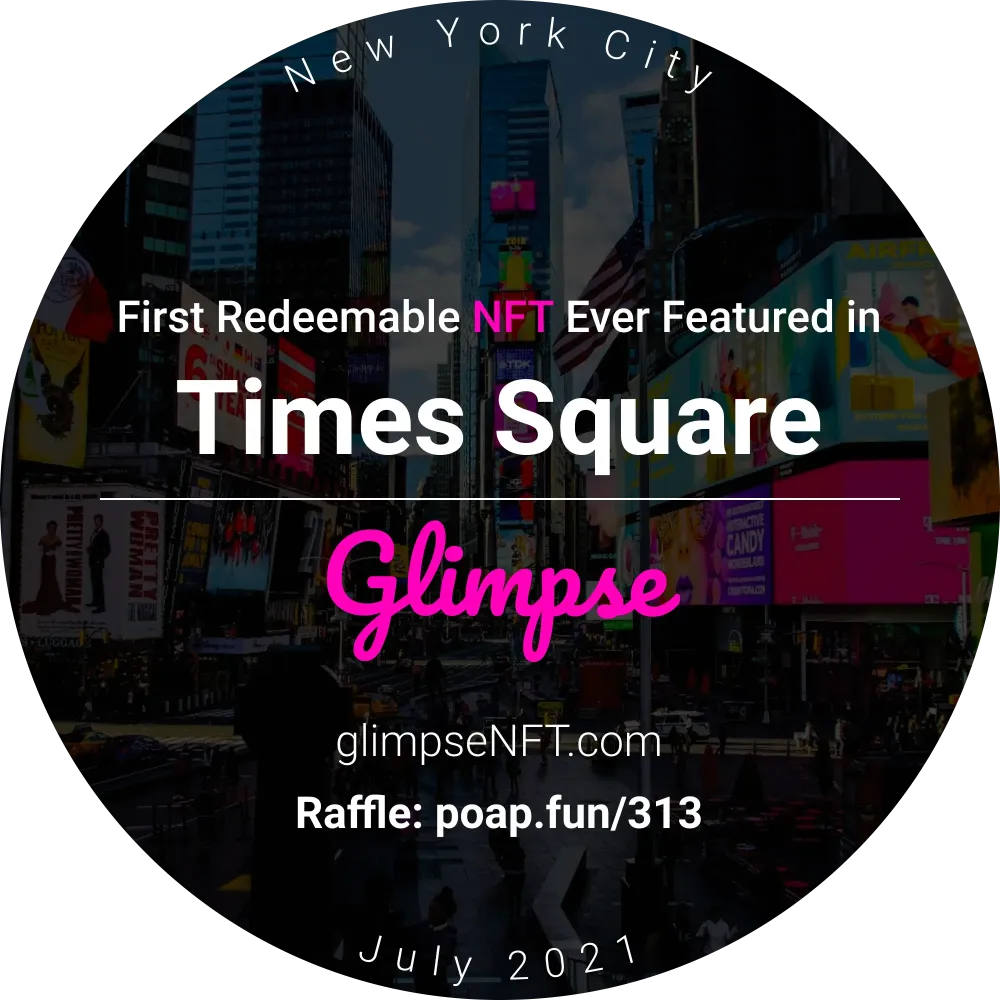 The First Redeemable NFT in Times Square, Ever! #589673