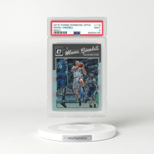 2016 Panini Donruss Optic #118 Manu Ginobili - Holo (PSA 9 MINT)