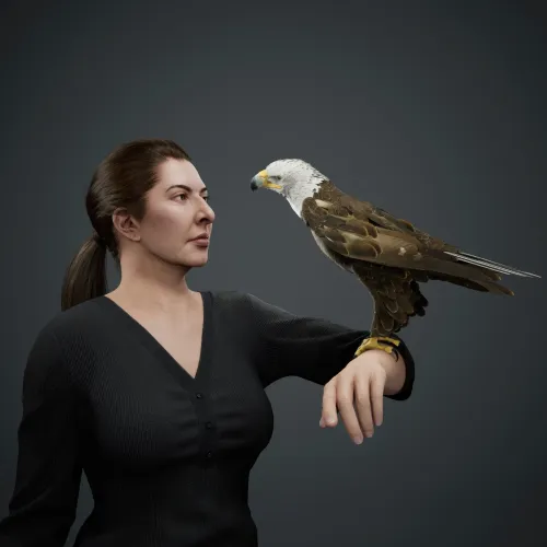 Portrait with Eagle #523