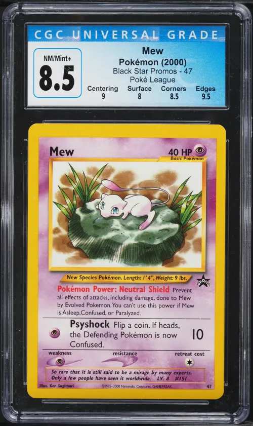 1999 #47 Mew CGC 8.5 Black Star