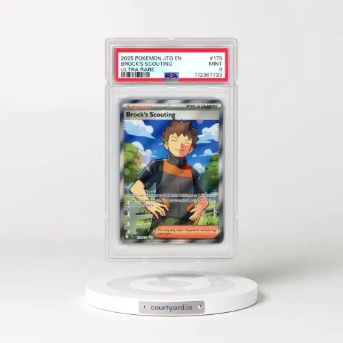 2025 Pokémon Jtg EN-Journey Together #179 Brock's Scouting - Ultra Rare (PSA 9 MINT)