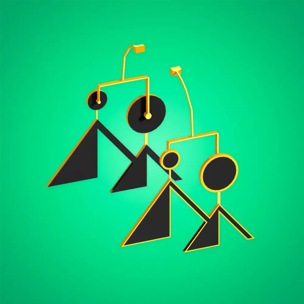 Decentraland Logo Earrings #415