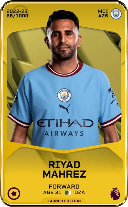 Riyad Mahrez 2022-23 • Limited 68/1000