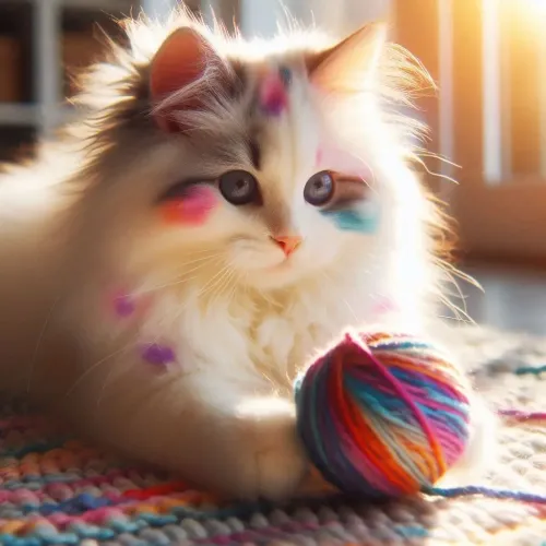 Color ball cat #4