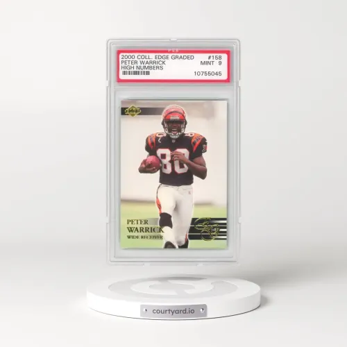 2000 Collector's Edge Graded #158 Peter Warrick - High Numbers (PSA 9 MINT)