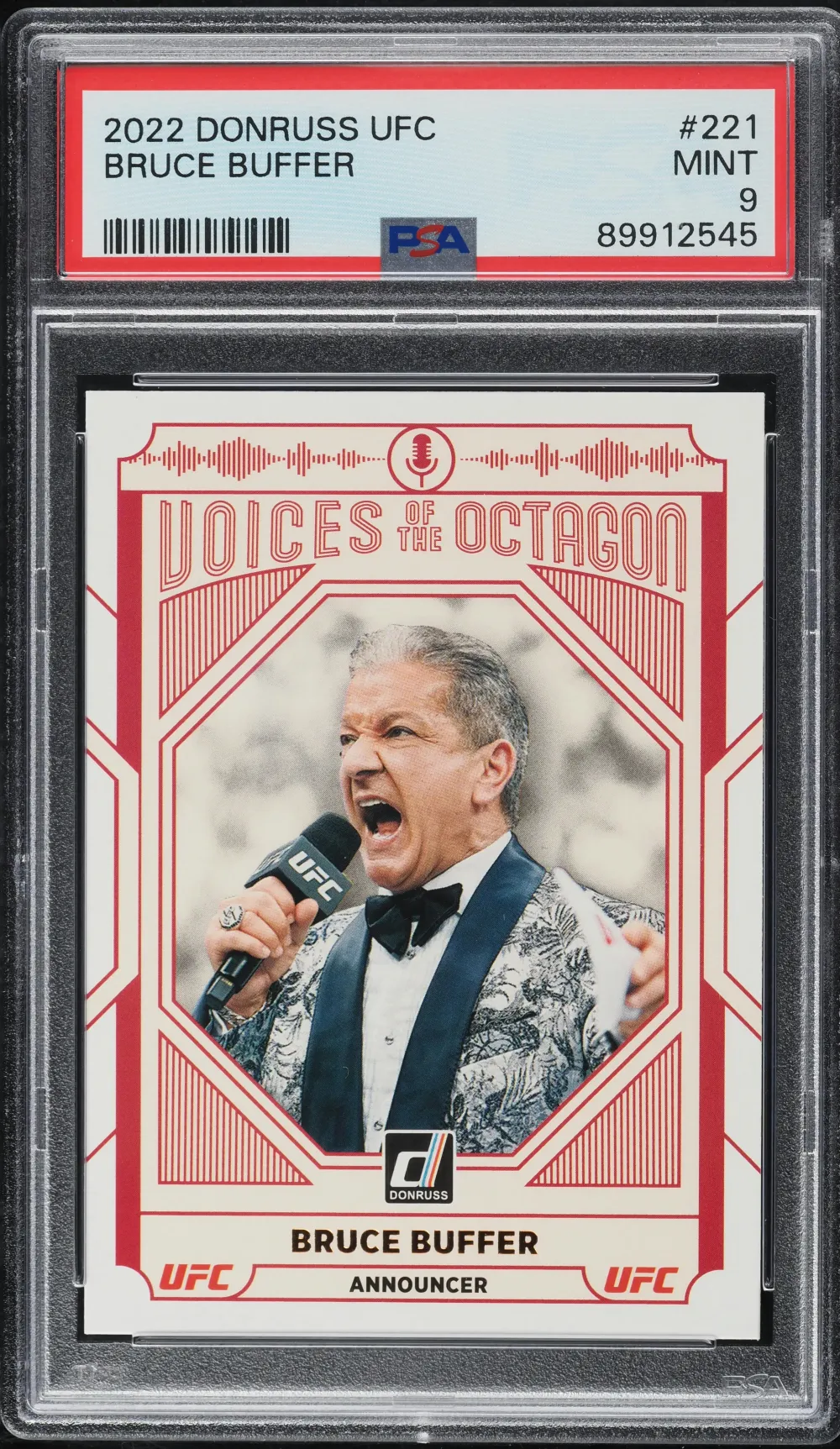 2022 PANINI DONRUSS UFC BRUCE BU