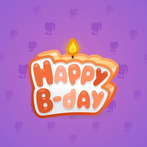 B-Day Candle #32878