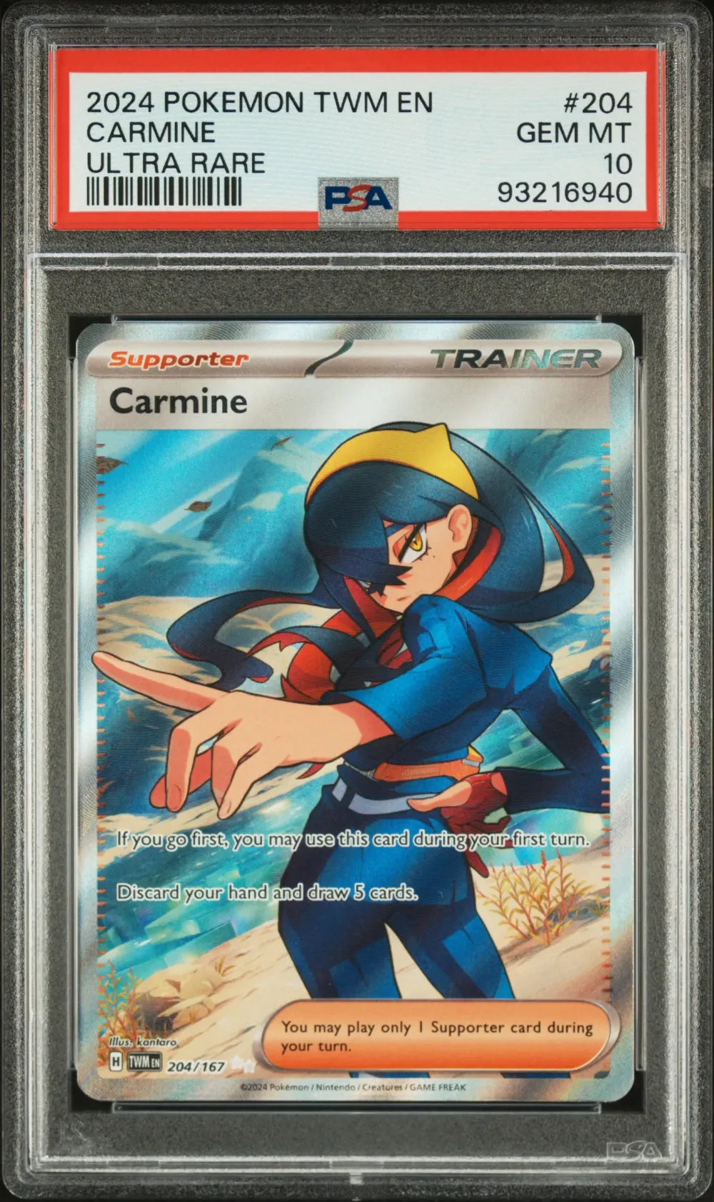 2024 #204 Carmine PSA 10 Twm EN-